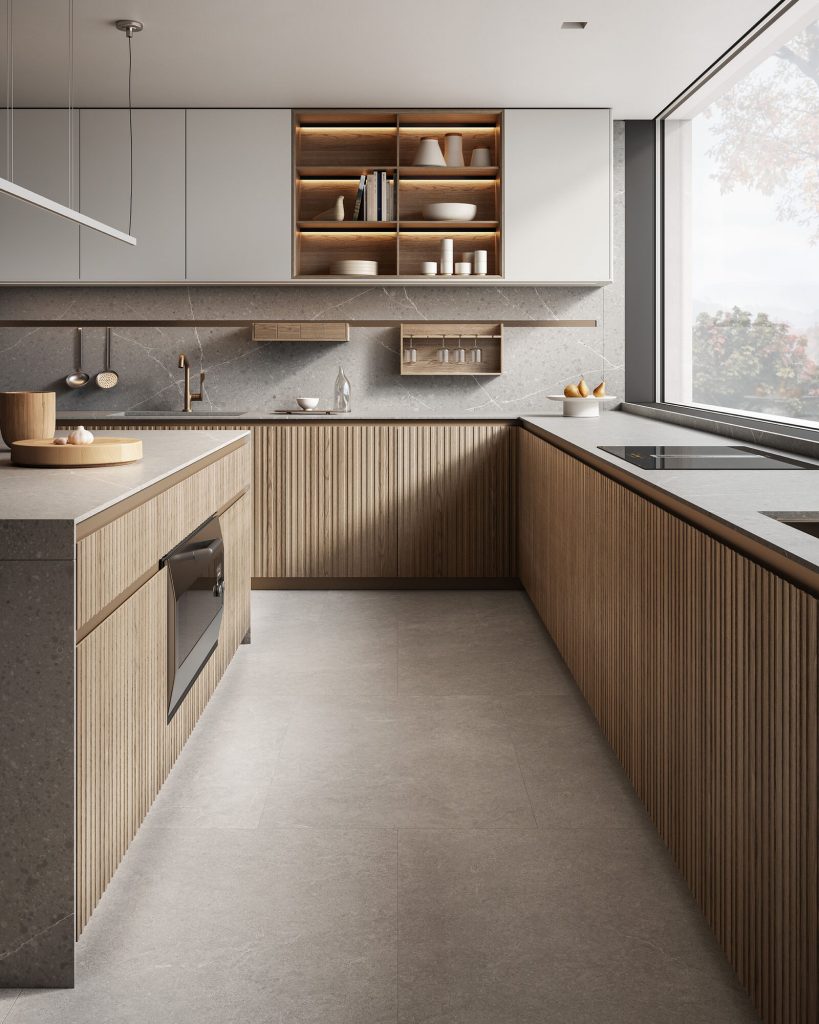 NEW THEA KITCHEN WITH TABLE AND BENCH - Arclinea NY