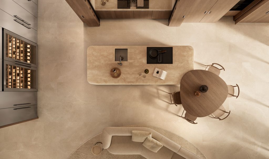 Arclinea Kora Kitchen - Top Down View