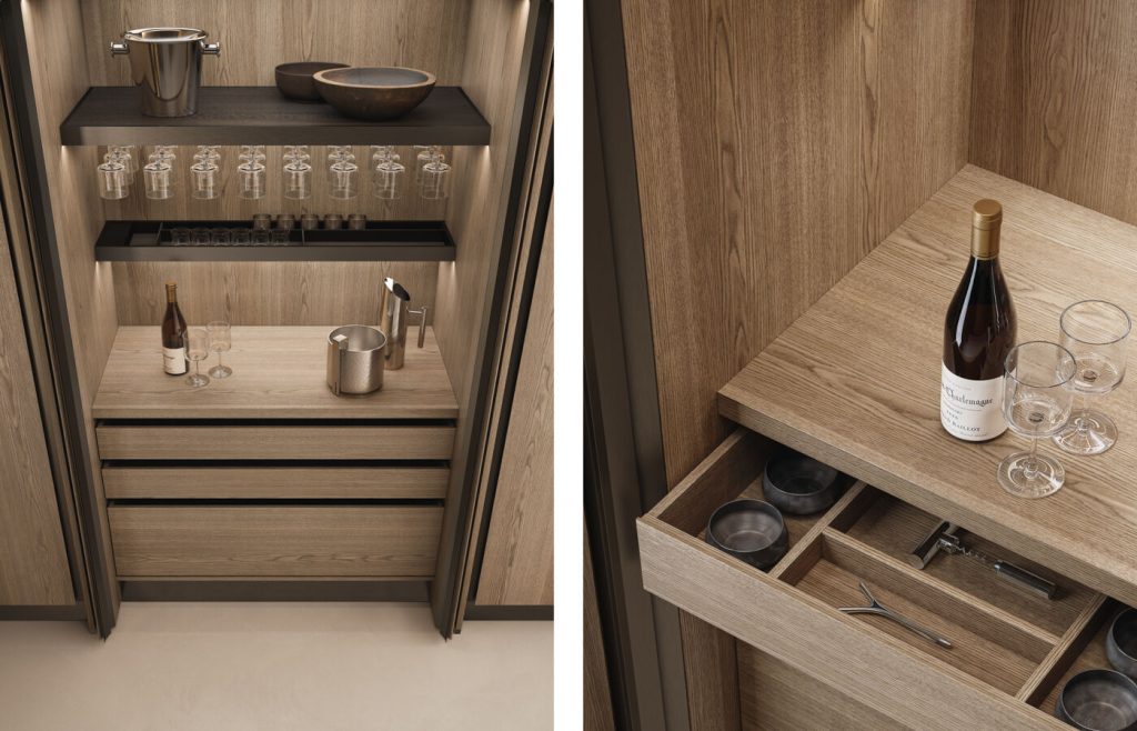 Arclinea New Pocket System Close Up - Proxima Kitchen