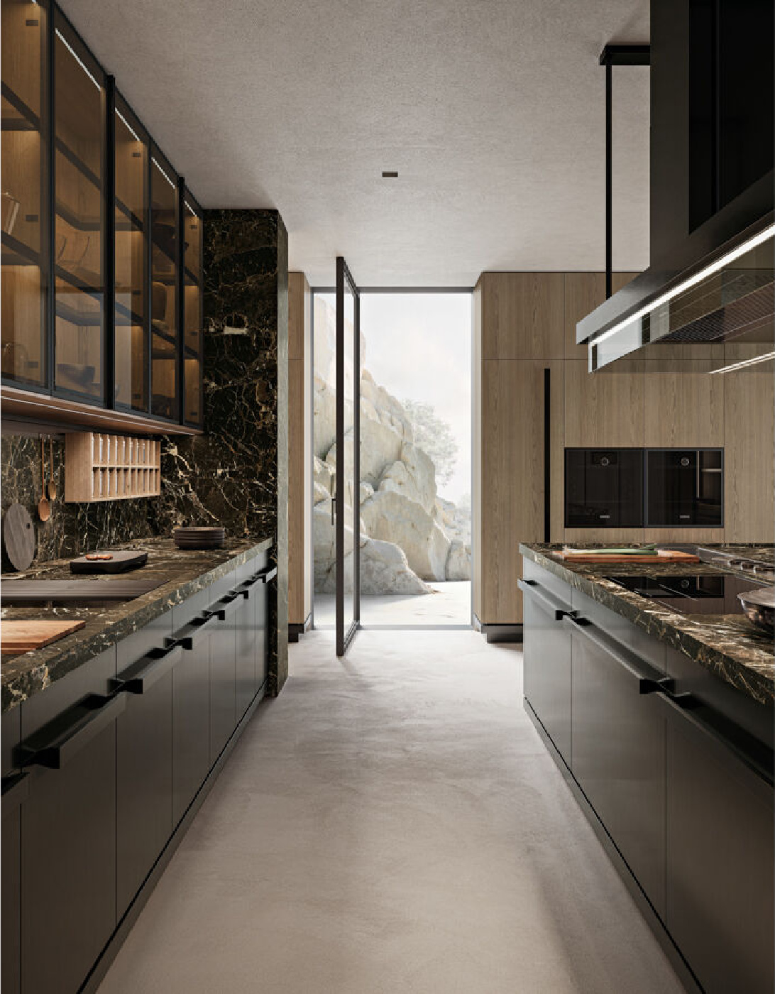 Arclinea Proxima Kitchen - Long View - 1100