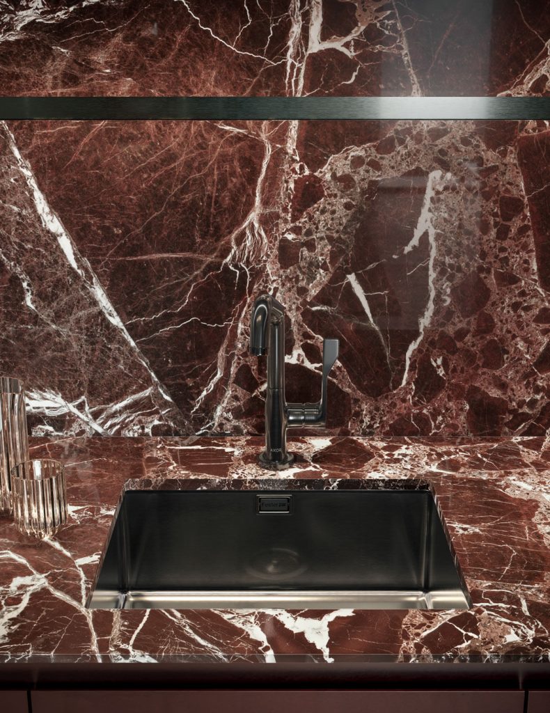 Arclinea Kitchen - Thea Borgogna Marble Sink